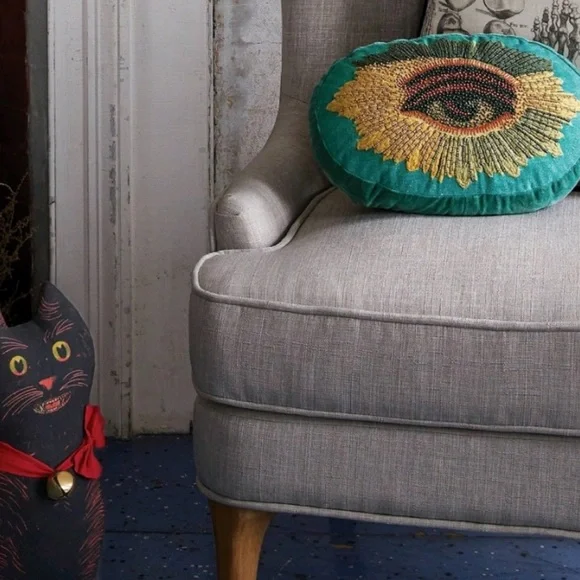 John Derian for Target Evil Eye Beaded Pillow - Picture 7 of 9